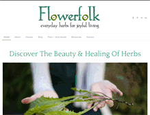 Tablet Screenshot of flowerfolkherbs.com